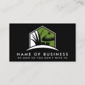 QR Code Professionele Tuin Lawn Care Landscaper Visitekaartje (Voorkant)