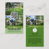 QR-code professionele Visitekaartje voor grasmaaie (Voorkant / Achterkant)