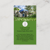 QR-code professionele Visitekaartje voor grasmaaie (Achterkant)