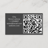 QR-code professionele visitekaartkaart Visitekaartje (Achterkant)