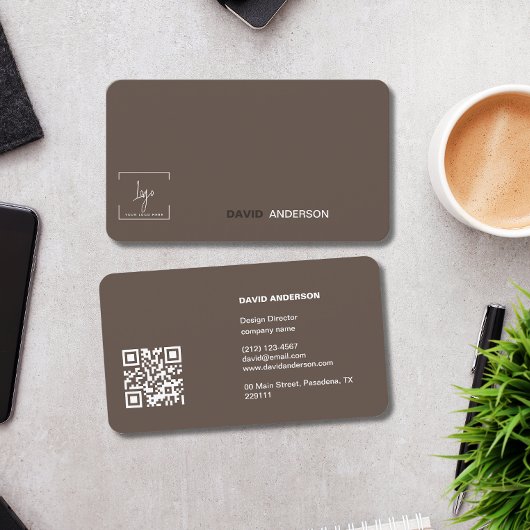 QR Code Professionele Zakelijke logo Modern Stijlv Visitekaartje