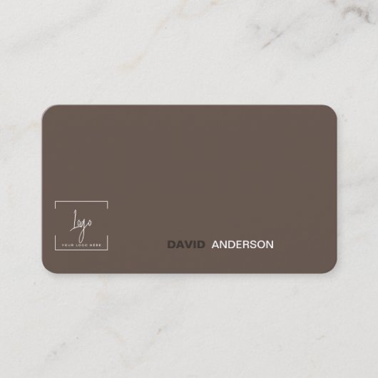 QR Code Professionele Zakelijke logo Modern Stijlv Visitekaartje (Voorkant)