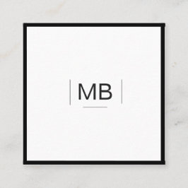 QR-code Professionele zwarte witmedia Vierkante Visitekaartje