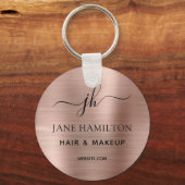 QR Code Promotie Bedrijfsnaam Sleutelhanger (Voorkant)