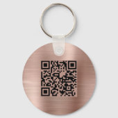 QR Code Promotie Bedrijfsnaam Sleutelhanger (Achterkant)