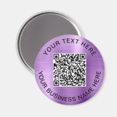 QR-code Promotie-Paars Magneet (Voorkant / Achterkant)