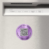 QR-code Promotie-Paars Magneet (Insitu (Vaatwasser))