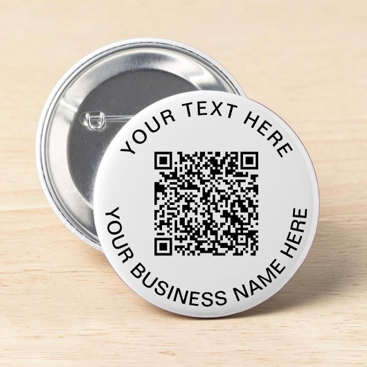 QR-code Promotie Ronde Button 5,7 Cm