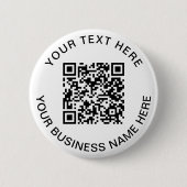 QR-code Promotie Ronde Button 5,7 Cm (Voorkant)