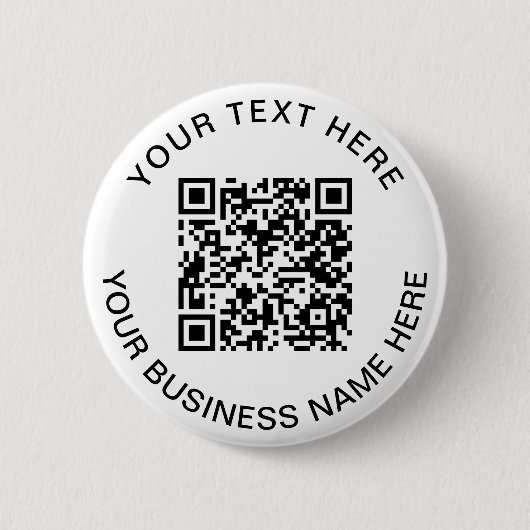 QR-code Promotie Ronde Button 5,7 Cm (Voorkant)