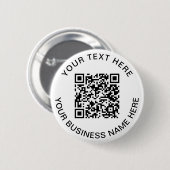 QR-code Promotie Ronde Button 5,7 Cm (Voorkant /achterkant)
