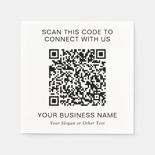 QR-code Promotie Servet (Voorkant)