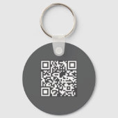QR Code Promotional Business Gray Sleutelhanger (Achterkant)