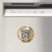 QR-code Promotioneel goud Magneet (Insitu (Vaatwasser))