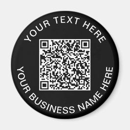 QR-code promotioneel zwart Magneet