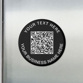 QR Code Promotioneel Zwart Magneet