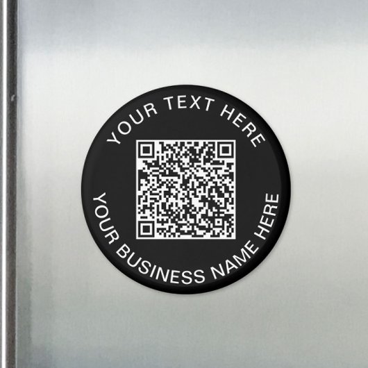 QR Code Promotioneel Zwart Magneet