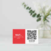 QR-code: promotionele toevoeging Visitekaartje (Staand voorkant)