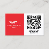 QR-code: promotionele toevoeging Visitekaartje (Voorkant)