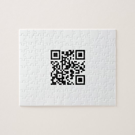 QR-code Puzzle Legpuzzel (Horizontaal)