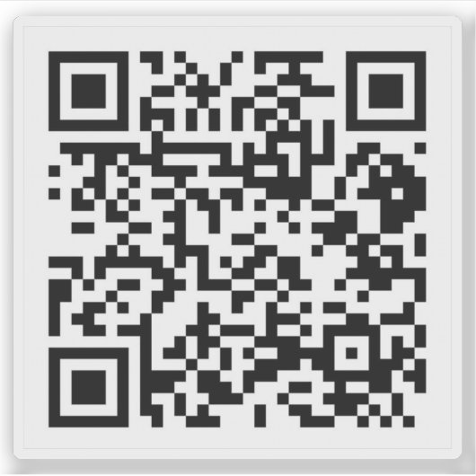 qr code, qr, grappig, meme, code, grap, the office sticker (Voorkant)