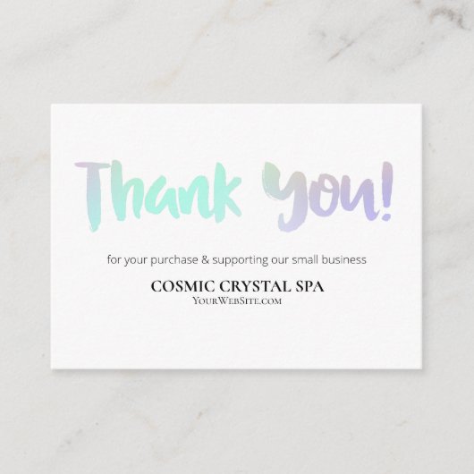 *~* QR code RAINBOW - DANK U LOGO AP8 Review Informatiekaartje (Voorkant)