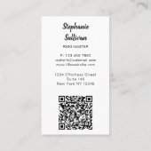 QR Code Rainbow Tree Reiki Master Visitekaartje (Achterkant)