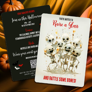 QR-code rammelt sommige Botten! Halloween Kaart