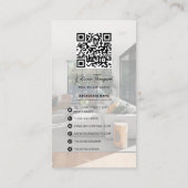 QR Code Realtor Real Estate Agent Marketing Realto Visitekaartje (Achterkant)