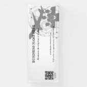 QR Code Rectangle Zakelijke Winkel Binnen Buiten Spandoek (Verticaal)