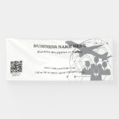 QR Code Rectangle Zakelijke Winkel Binnen Buiten Spandoek (Horizontaal)