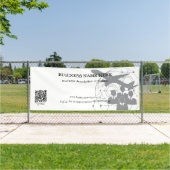 QR Code Rectangle Zakelijke Winkel Binnen Buiten Spandoek (Insitu)