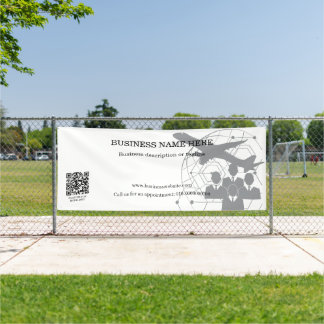 QR Code Rectangle Zakelijke Winkel Binnen Buiten Spandoek