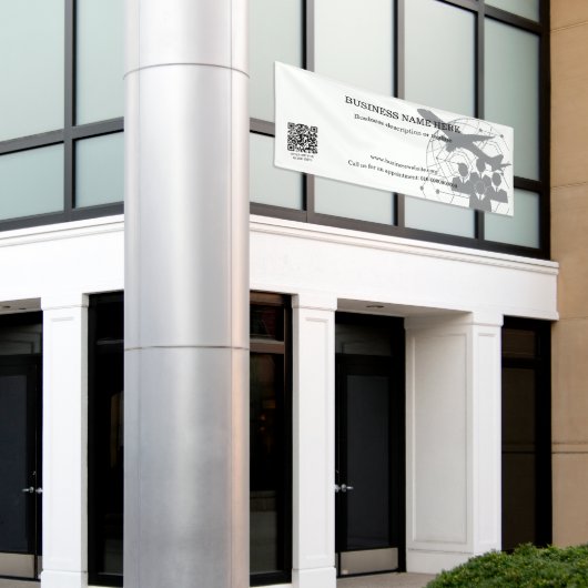 QR Code Rectangle Zakelijke Winkel Binnen Buiten Spandoek (Buitenkant Gebouw)