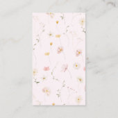 QR-code register Whimsical Boog wilde bloemen Informatiekaartje (Achterkant)