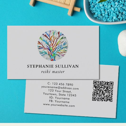 QR-code Reiki Master Visitekaartje