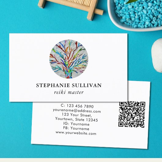 QR-code Reiki Master Visitekaartje