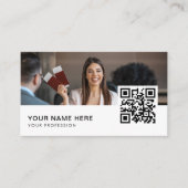 QR-code reisagent Visitekaartje (Voorkant)