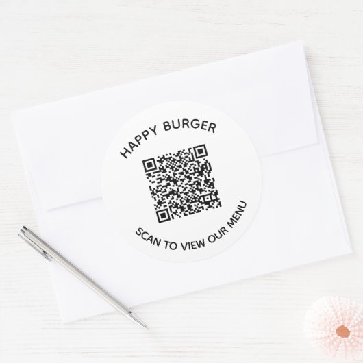 QR-code Restaurant Sticker (Envelop)