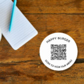 QR-code Restaurant Sticker