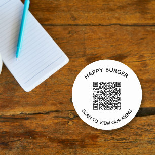 QR-code Restaurant Sticker