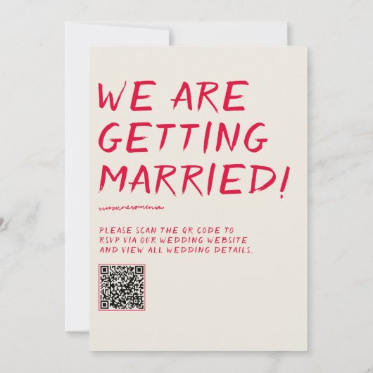 QR Code Retro Handgeschreven Kleurrijke Moderne Hu Kaart (Achterkant)