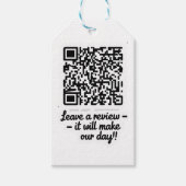 QR Code Review Cadeaubonnetje Cadeaulabel (Voorkant)