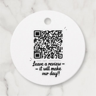 QR Code Review Gift Label