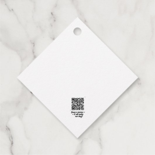 QR Code Review Gift Label (Achterkant)
