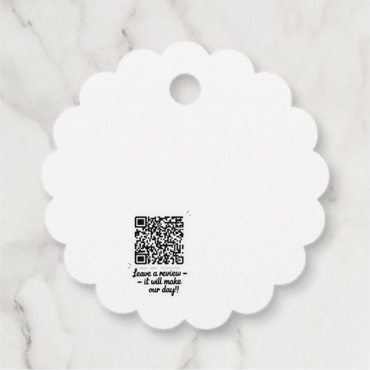 QR Code Review Gift Label (Achterkant)