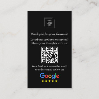 QR-code reviewlink Klantfeedbackstijl Visitekaartje