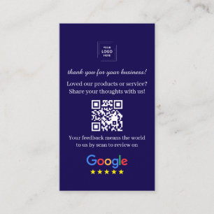 QR-code reviewlink Zakelijke feedbackstijl Visitekaartje
