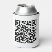 Qr-code RickRoll Gif Blikjeskoeler (Blikje Voorkant)