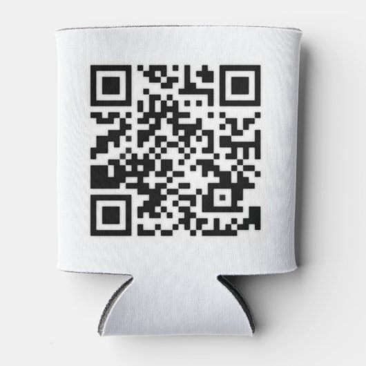 Qr-code RickRoll Gif Blikjeskoeler (Voorkant)